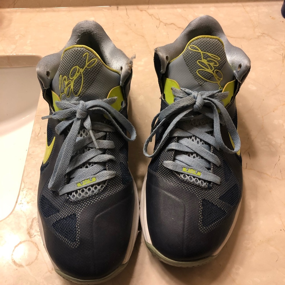 Nike Lebron 9 Low Obsidian/Cyber Shoes Size 10.5